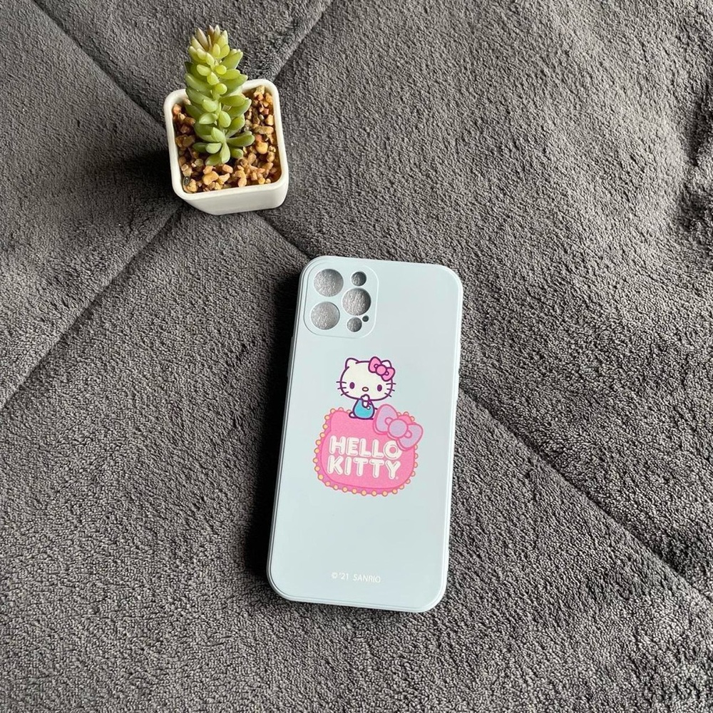Hello Kitty X Shein baby blue iPhone 12 pro case